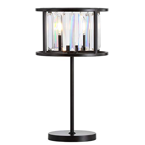 Jonathan Y Jyl9053A Bevin 21.5" Metal/Crystal Led Table Lamp Traditional Bedside Desk Nightstand Lamp For Bedroom Living Room Office College Bookcase Led Bulbs Included, Oil Rubbed Bronze/Crystal #TOP25