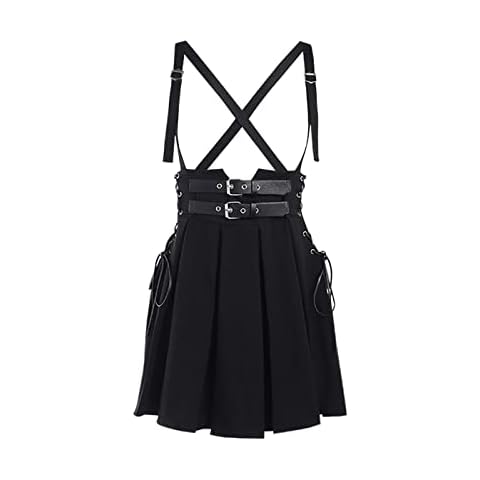 XKBHYD Gothic Pleated High Waist Midi Skirt Cover