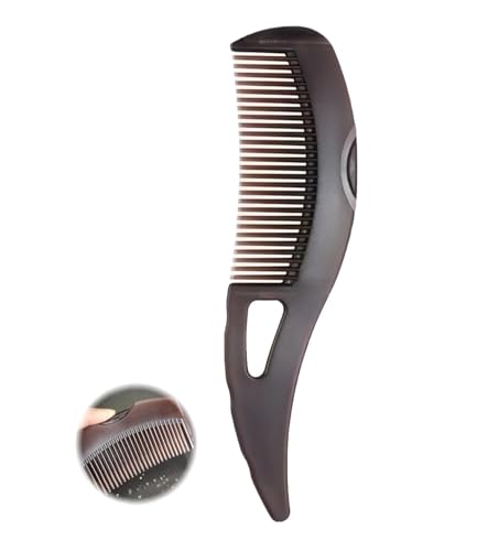 Dafeng Dandruff Comb Hollow Tooth Detoxing Scalp Psoriasis Lice Multifunctional Brown ABS 8.27x2.05 inches Unisex Adult and Children All Ages Unisex