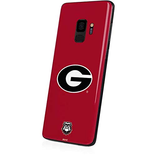 Skinit Decal Phone Skin Compatible with Galaxy S9 - Officially Licensed University of Georgia Logo Red Design