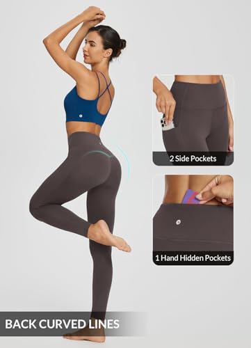 baleaf 7/8 Workout Leggings with Pockets for Women High Waisted Tummy Control Plus Size Yoga Pants for Running Gym Athletic3