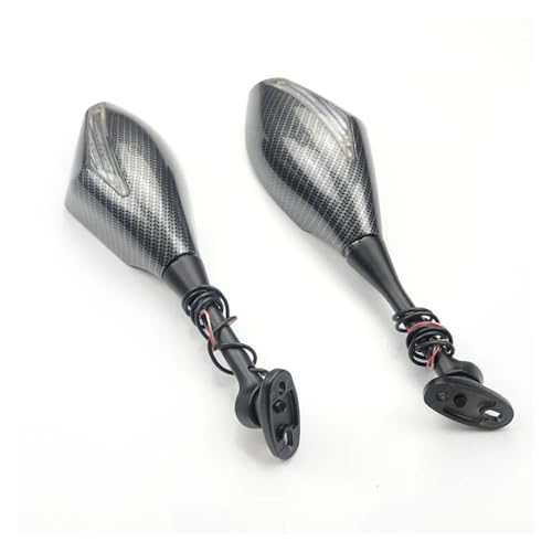 Espejos de fibra de carbono con intermitentes para motos CBR 600 RR