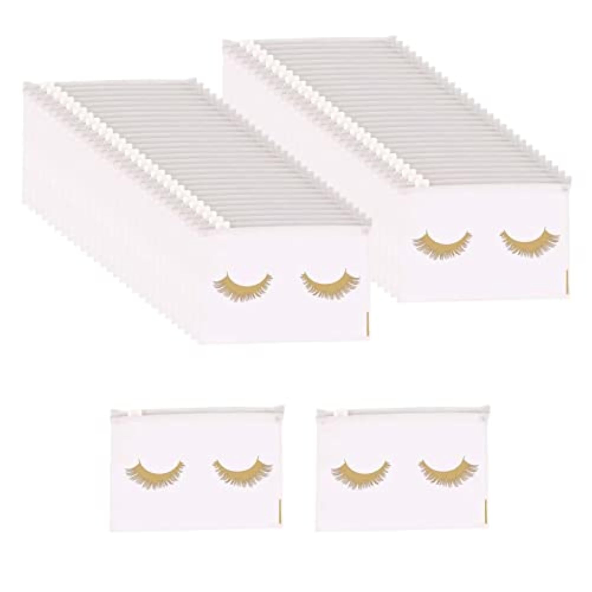 50x Reusable Lash Bags Makeup Bags Lightweight