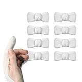 8 Stk Fingerverband,Fingerlinge Verband Fingerpflaster,Fingerkuppenschutz Fingerhülsen,Fingerschutz bei Verletzung Fingerschützer,Baumwolle Fingerling Pflaster,Fingerkuppenverband für Verbandsmaterial