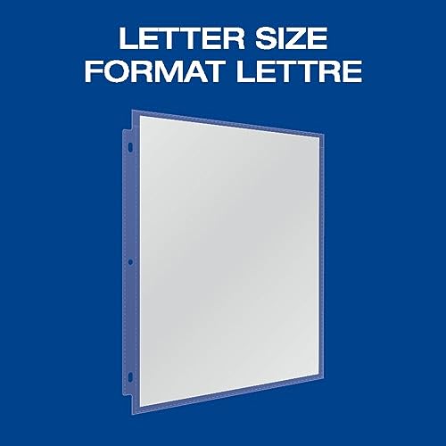 Oxford Sheet Protectors, 25-Pack, Letter Size 8.5" x 11", Clear Top-Loading Sleeves for Paper with Tuck-in Flap, 3-Hole Page Protectors for School or Office, Compatible with Binder image 4