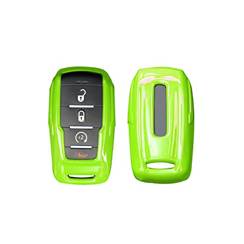 Image of Key Fob Case Cover Key Bag Holder Protection Shell Accessories for Dodge RAM 2018-2026,Light Green