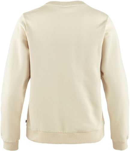 Image of Fjallraven Logo Sweater Women's Sweatshirt - Soft Fleece, Classic Crewneck, Organic Cotton Blend - Hiking, Travel
