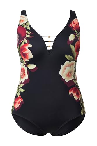 Maillot de bain bonnets souples et cordons ajustables pour silhouette généreuse