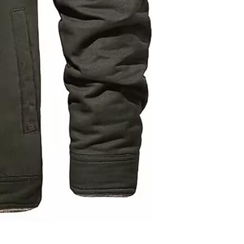 Veste armée homme chaude contre le froid à boutons décontractés