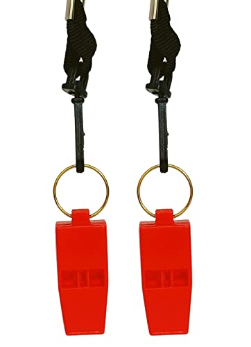 Image of RightCare Windy 636 Sports and Training Pea Less Whistles-Used by Professionals(Pack of 2)-Red