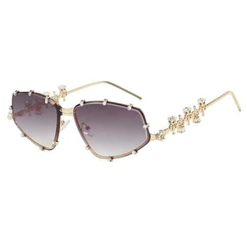 Lunettes de soleil strass pour femme le style vintage punk des vacances