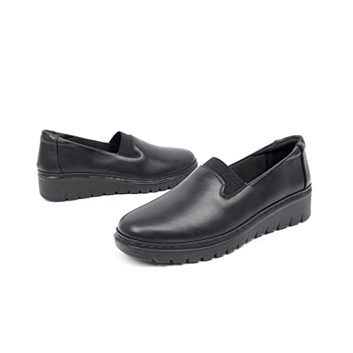 Image of VJH confort Women's Loafers Round Toe Slip on Comfort Arch Support Walking Shoes