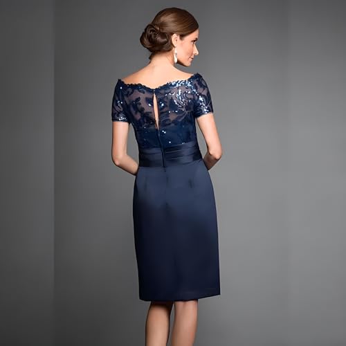 Vestidos de convidada de casamento para mulheres, sutiã embutido, renda de cetim, vestidos de mãe da