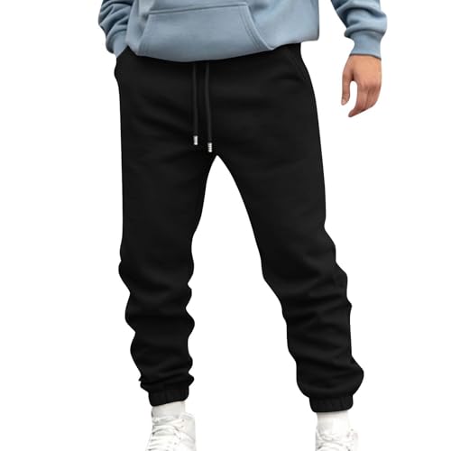 Sweatpants for Men Fashion Relaxed Fit Joggers Pants Straight Drawstring Sweat Pants Casual Outdoor Active Clothes