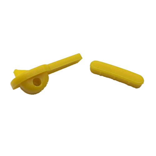 Image of Tire Changer Plastic Insert, Tire Machine Guard, Wheel Rim Edge Protector for Mount Duck Head, Nylon Tyre Demount Fitting Head Part, Front (Upper) + Rear (Lower) Insert Kit, 3 Pairs (6 PCS), 09YCL