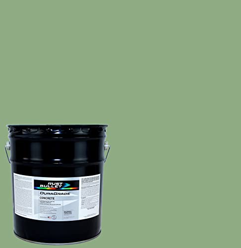 Rust Bullet - Duragrade Concrete High-Performance Easy To Apply Concrete Coating In Vibrant Colors For Garage Floors, Basements, Porch, Patio And More - Gallon, Pistachio #TOP2