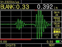Accusize Industrial Tools Phase II+, Ultrasonic Thickness Gauge A & B Scan and Thru Coating Capability, Nist Traceable, Utg-4000