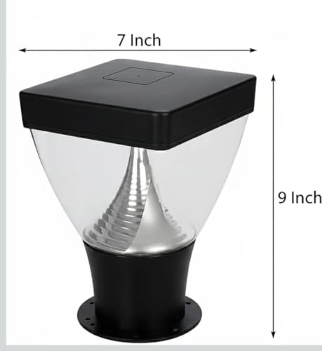Image of Lyse Decor LED Gate Light for Main Gate Pillars, Outdoor Resistant Water-Proof Outdoor Gate Light, Garden Lights, Boundary Lamp for Farm House (Pack of 1)