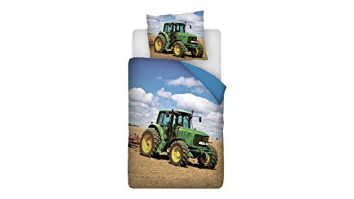 Snoozing Farme tracteur Parure de lit 140 x 200/220 cm + 1 taie d'oreiller 60 x 70 cm Multicolore Cover