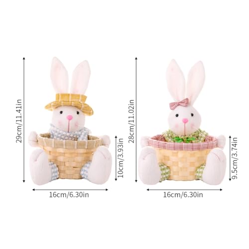Panier de Pâques en Forme de Lapin Facile à Utiliser pour Ranger les Bonbons