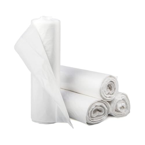 Image of Inteplast Group S404812N 40-45 Gallon Capacity, 48 inch Length x 40 inch Width x 12 Mic Thickness, Natural Color, HDPE Commercial Coreless Institutional Trash Can Liner (Case of 10 Roll, 25 Bags per Roll)
