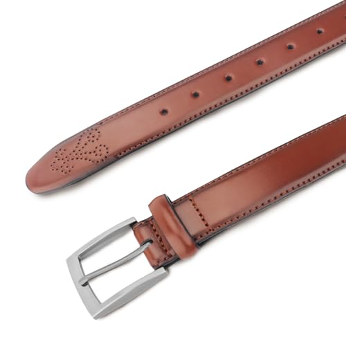 Men's belt Brown Leather Belt for Men Classic & Stylish Leather Dress Belt Casual Belt for Business Work3