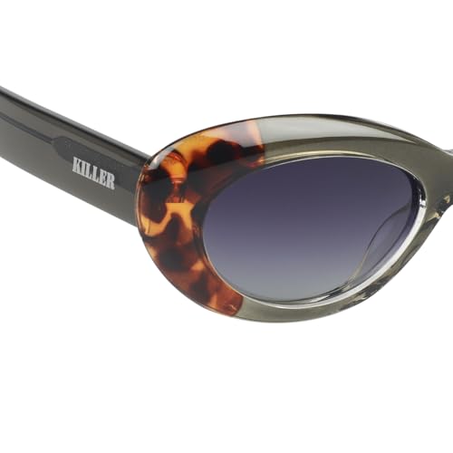 Image of KILLER Women's Sunglass, Oval Shaped Acetate Frame Polarized Lens Sunglasses Case For Women, Girls, Gradient Lens Sunglasses