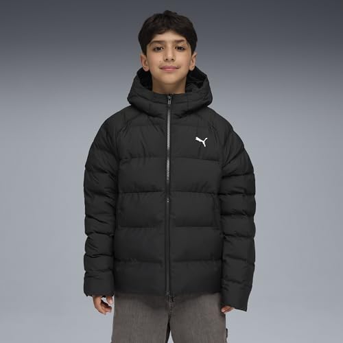 PUMA Doudoune à Capuche Enfant et Adolescent 140, Black