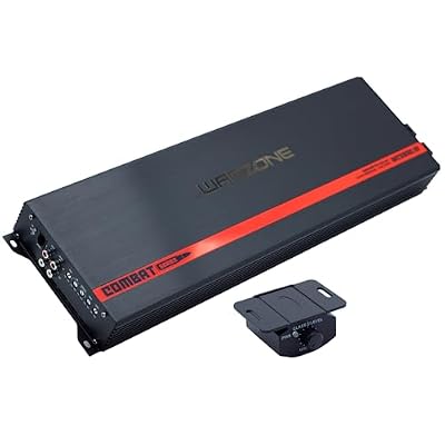 Warzone Series Car Amplifiers - True RMS Power Class D Amps, 1/2/4 Ohm Stable, Multi-Channel and Monoblock Options, Remote Sub Control (3500W / Monoblock)