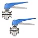 JAYGOVAN 1.5 Inch Butterfly Valve 2 Pcs Tri Clamp Sanitary Stainless Steel with Blue Trigger Handle Butterfly Valve Max Pressure 1.6MPA, Approximately 8 Locking Positions for Chemical Industry (1.5'')