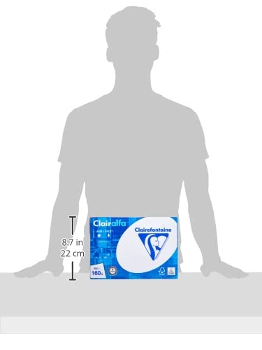 Clairefontaine - Ref. 1950C - 2000 vellen wit papier A4 - Clairalfa 100 g/m² - karton met 4 rollen à 500 vel - Kleur: wit (171 CIE