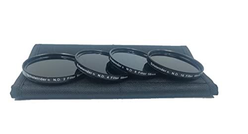 Image of 58mm Neutral Density ND Filter 2 /4 /8 /16 Kit with 4 Pocket Carry Pouch for Nikon 18-55mm /55-100mm /55-250mm /D3000 /D3100 /D3200 /D5000 /D5100 /D5500