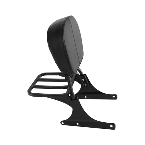 Dossier passager avec rack en acier pour moto Softail Fat Boy et FLSTC