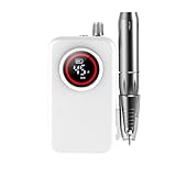 充電式ネイルマシン 電動ネイルマシン プロ用 エルエンスタジオ 携帯用ネイルマシーン 充電式ネイルドリル 0-45000RPM 45段階スピード調節可能 正逆回転 一時止め ネイルビット6個付 ジェルネイル研磨 爪やすり 爪磨き マニキュア対応