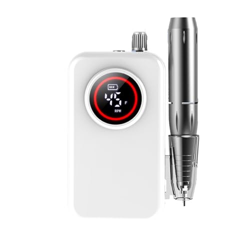 充電式ネイルマシン 電動ネイルマシン プロ用 エルエンスタジオ 携帯用ネイルマシーン 充電式ネイルドリル 0-45000RPM 45段階スピード調節可能 正逆回転 一時止め ネイルビット6個付 ジェルネイル研磨 爪やすり 爪磨き マニキュア対応