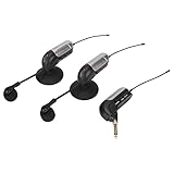 Bewinner 1 para 2 Micrófono de Instrumento Inalámbrico, Micrófono de Guitarra a Prueba de Golpes, Receptor Y Transmisor, Micrófono de Condensador de Clip UHF para Violín, Contrabajo, Arpa, Guitarra