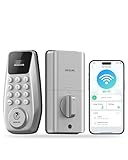 DESLOC Smart Lock C100 Plus, Built-in WiFi Keyless Entry Door Lock with Display, Keypad Deadbolt for Front Door, App Remote Control, 100 PIN Codes, 6 Months Battery, IP54, BHMA Grade 3 - Silver