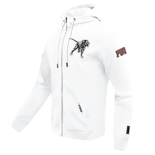 Image of Pro Standard Mens College Classic Chenille Cotton Double Knit Full Zip Hoodie