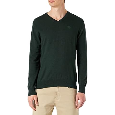 NORTH SAILS Men's V Neck Sweater in Ponderosa Pine Cover
