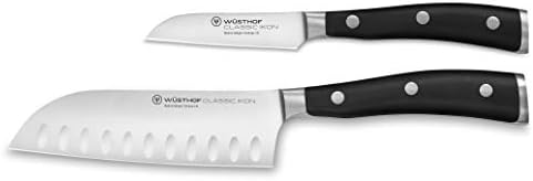 WÜSTHOF Classic IKON 2-Piece Mini Asian Chef’s Knife Set, Black WÜSTHOF Classic IKON 2-Piece Mini Asian Chef’s Knife Set, Black