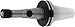 Centaur 674804 RD 40 CAT 50 Collet Chuck with E Nut (V-Flange), 1-8 Retention Knob Threading, 6.30" Gage Length, CAT 50 ER40