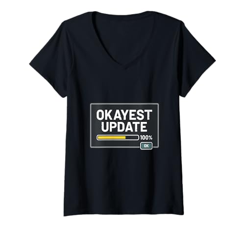 Mujer Divertido Software Humor Autodeprecante Tecnología Nerd Art Camiseta Cuello V