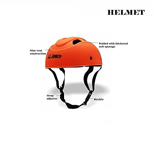 Image of JJ JONEX Protective Set Skating and Cycling Guard Combo Large Orange /Full MYC