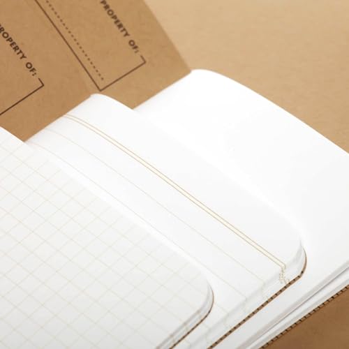 Field Notes FN04 Lot de 3 carnets de notes à couverture souple rustique