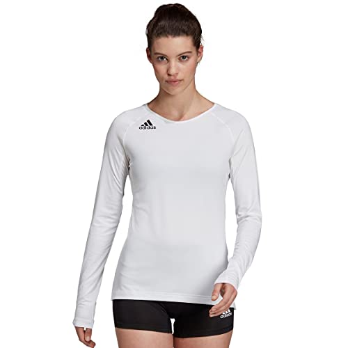 adidas Women's Hi Lo Jersey, Grey Two/Black, Medium