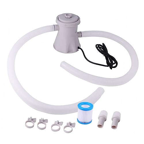 VICASKY Pool Filterpumpe Elektrisch Wasserfilterpumpe Für Schwimmbäder Filterwasserpumpe Schwimmbadwasserpumpe Umwälzpumpe Mit Eu-stecker