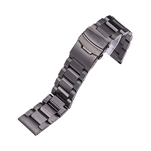 Bracelet de montre en acier inoxydable noir argent rose or 18mm 20mm 22mm 24mm