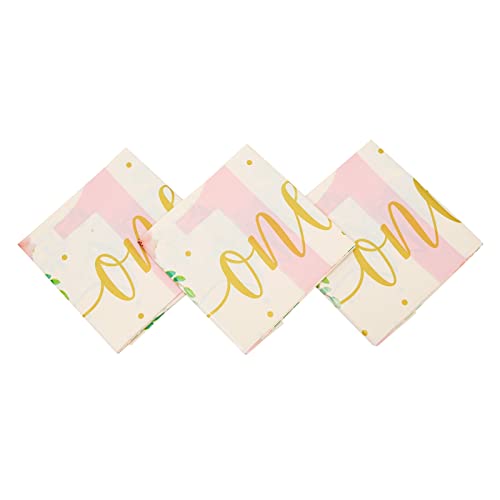 Blue Panda 3-Pack Floral Plastic Tablecloth Set, Baby Girl's 1St Birthday Party Supplies, Decorations For Birthdays, Anniversaries, Celebrations (Flower Design, 54X108 In) #TOP6