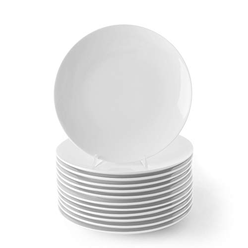 Holst Porzellan Set 6 Piatti Piani A Forma Di Goccia Cloud - 30,5 Cm, Porcellana Dura, Lavastoviglie E Microonde
