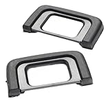 DK-25 Okular Augenmuschel Ersatz for Nikon D5600 D5500 D5300 D5200 D5100 D5000 D3500 D3400 D3300 Kamera 2er-Pack